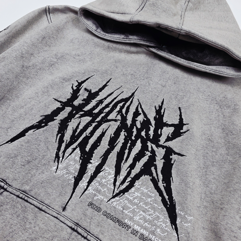 Bleached Fang Pullover Hoodie